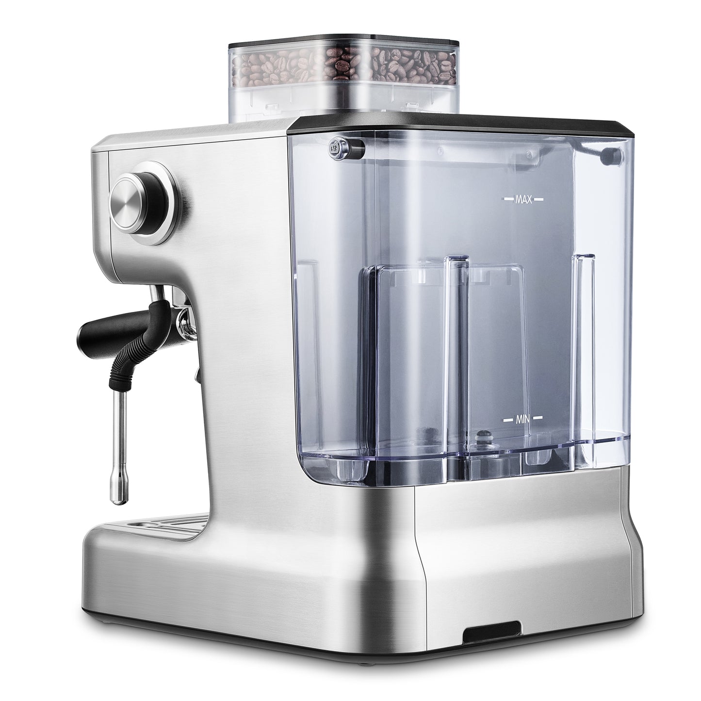 CASABREWS 5700Pro Espresso Machine with Grinder, Professional Coffee Maker with Milk Frother Steam Wand, Barista-Quality Cappuccino Latte Machine with LCD Display