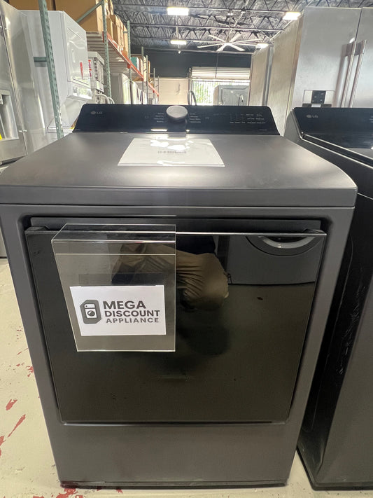 7.3 cu. ft. Ultra Large Capacity Rear Control Gas Dryer with LG EasyLoad™ Door and AI Sensing DLG8401BE