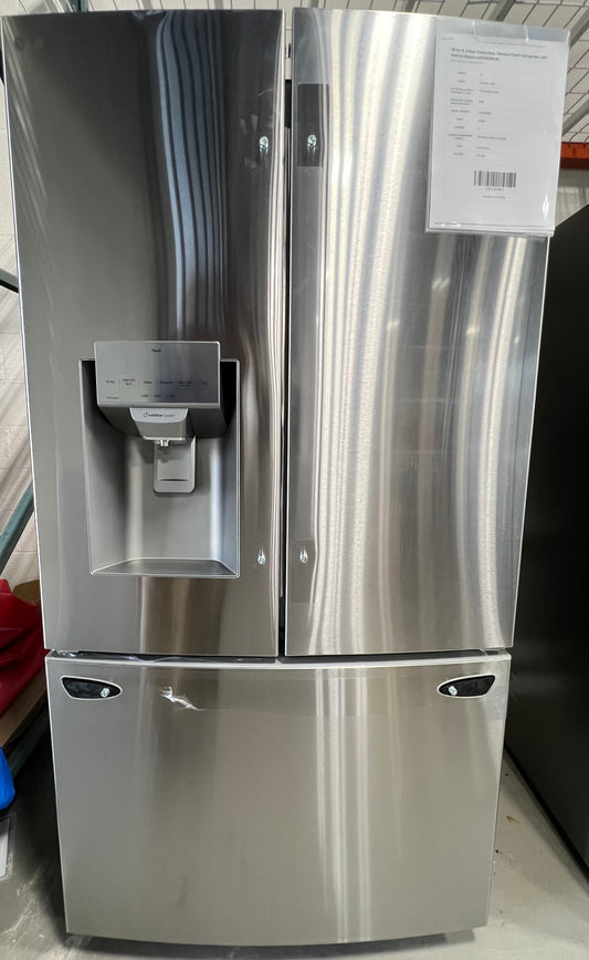 28 cu. ft. 3 Door French Door, Standard Depth Refrigerator with Dual Ice Makers LHFS28XBS #2