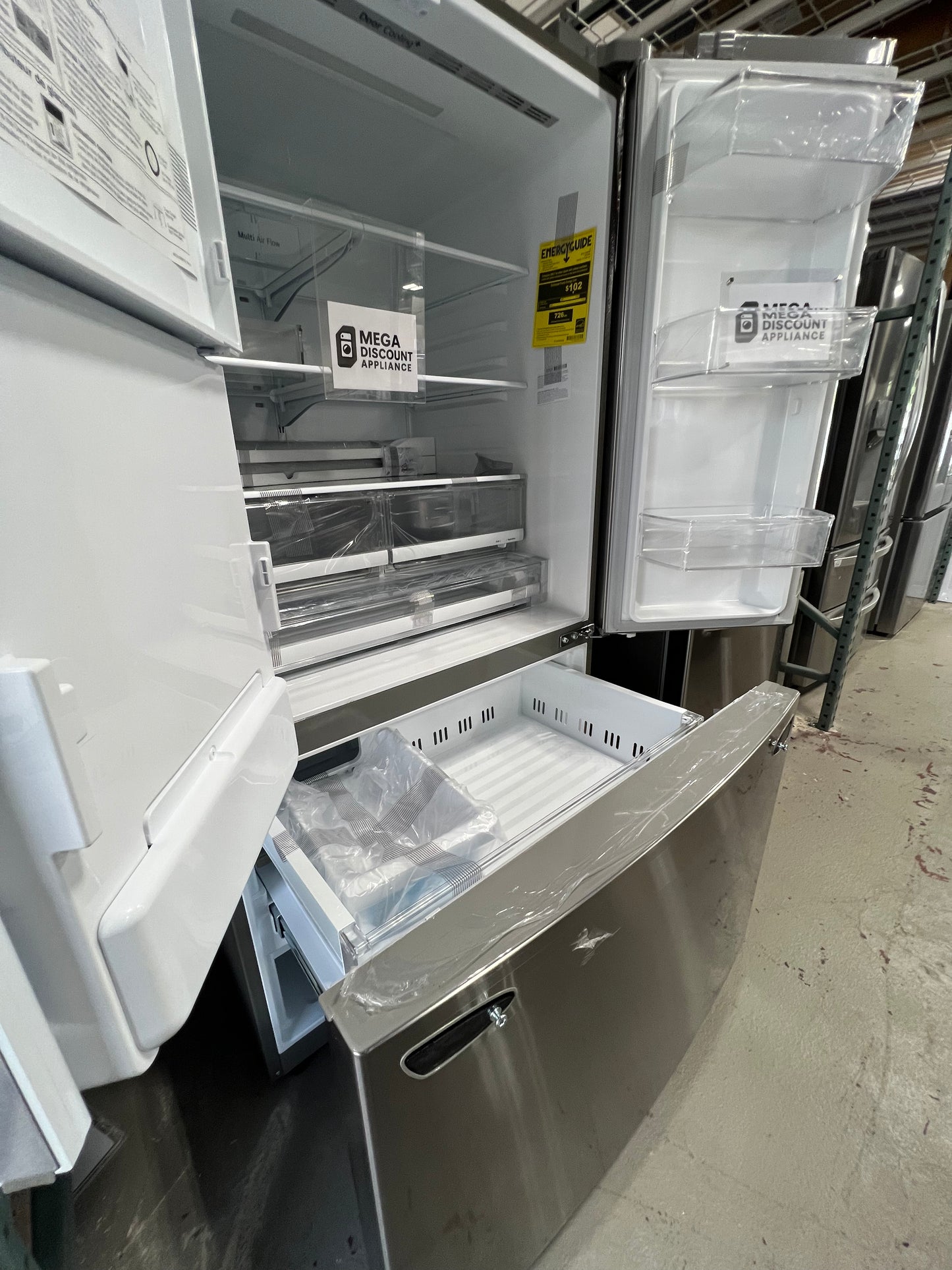 28 cu. ft. 3 Door French Door, Standard Depth Refrigerator with Dual Ice Makers LHFS28XBS #2