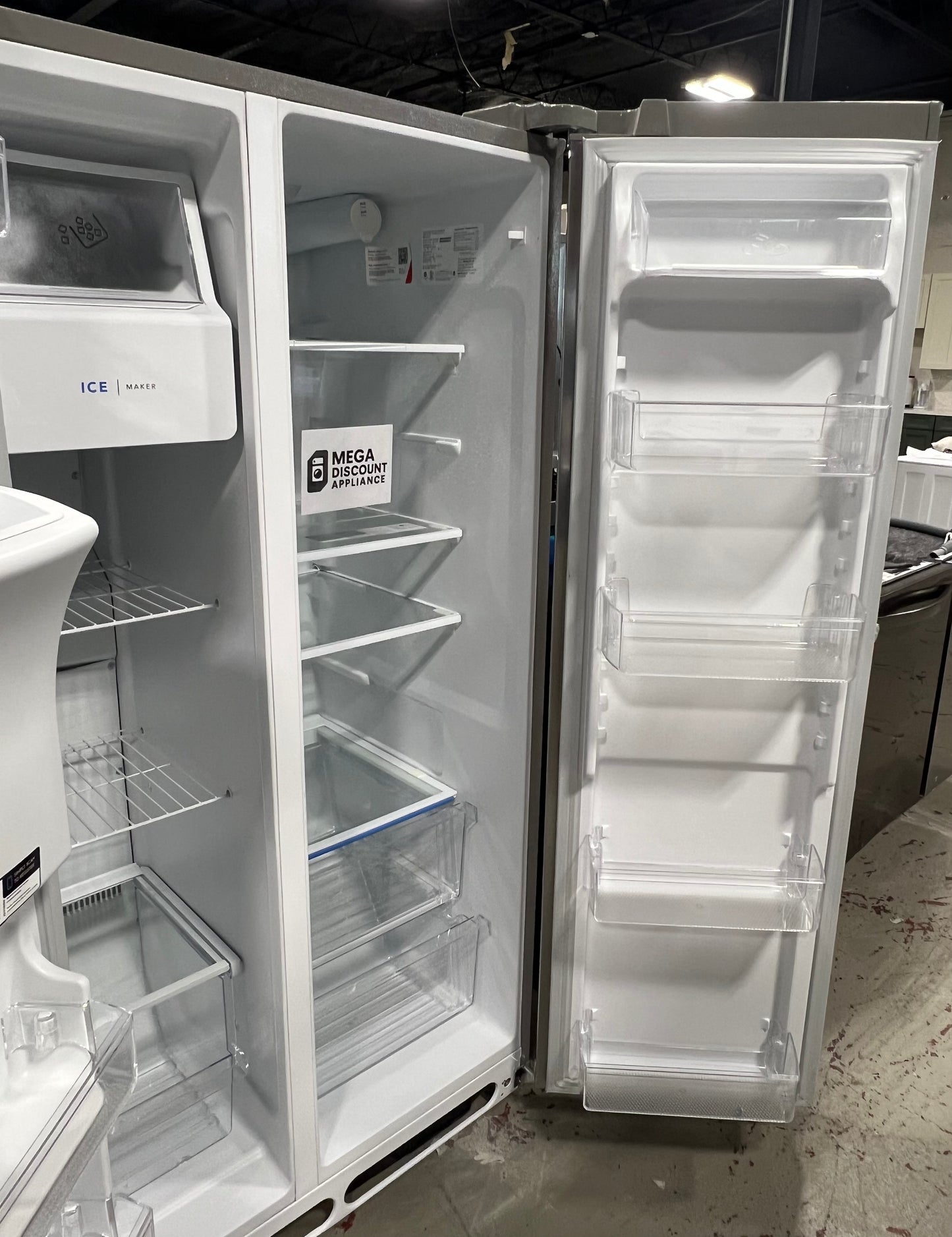 Frigidaire - 25.6 Cu. Ft. Side-by-Side Refrigerator - Stainless Steel FRSS2623AS #2