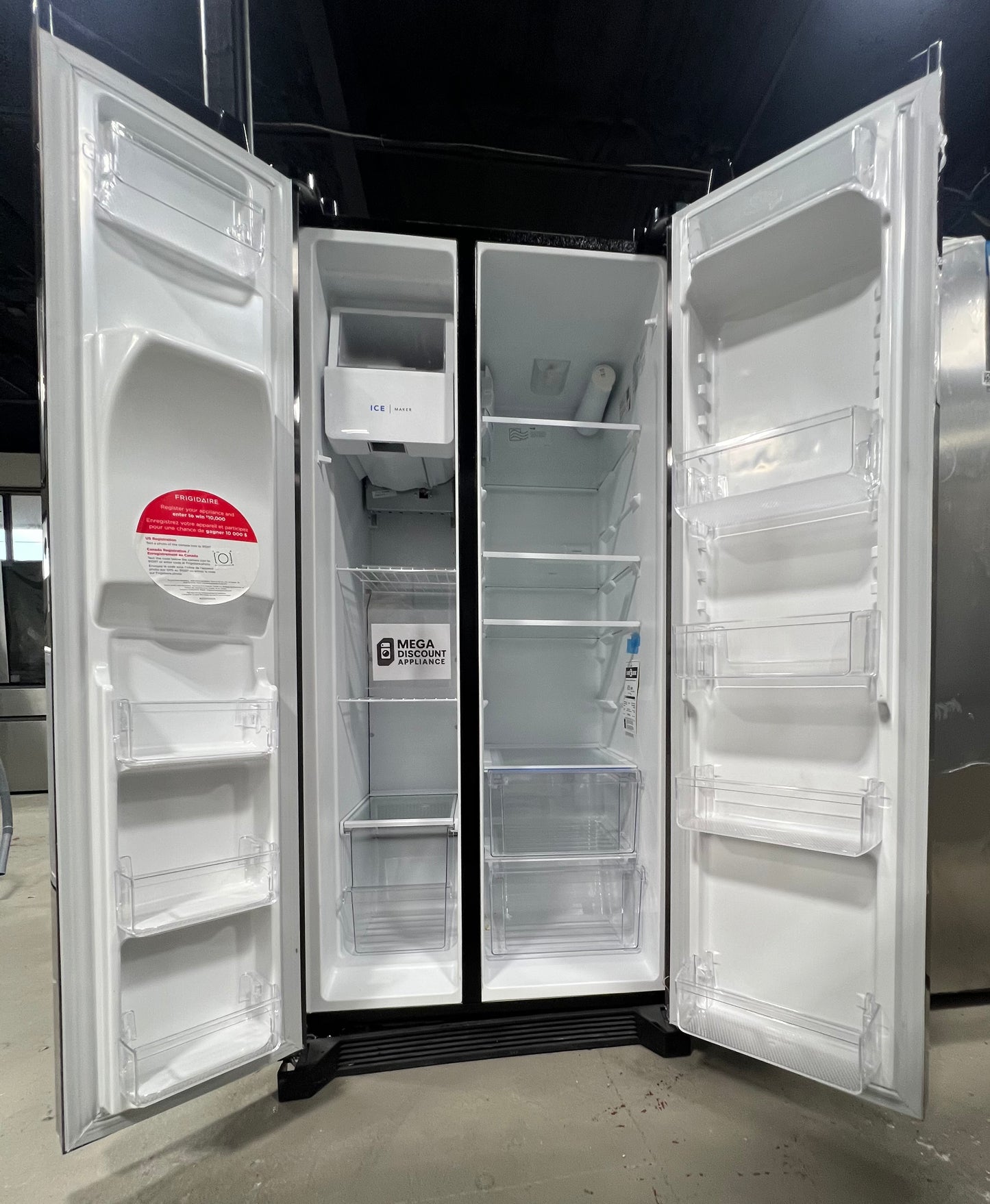 Frigidaire 22 Cu. Ft. 33" Standard-Depth Side-by-Side Refrigerator FRSS2323AD