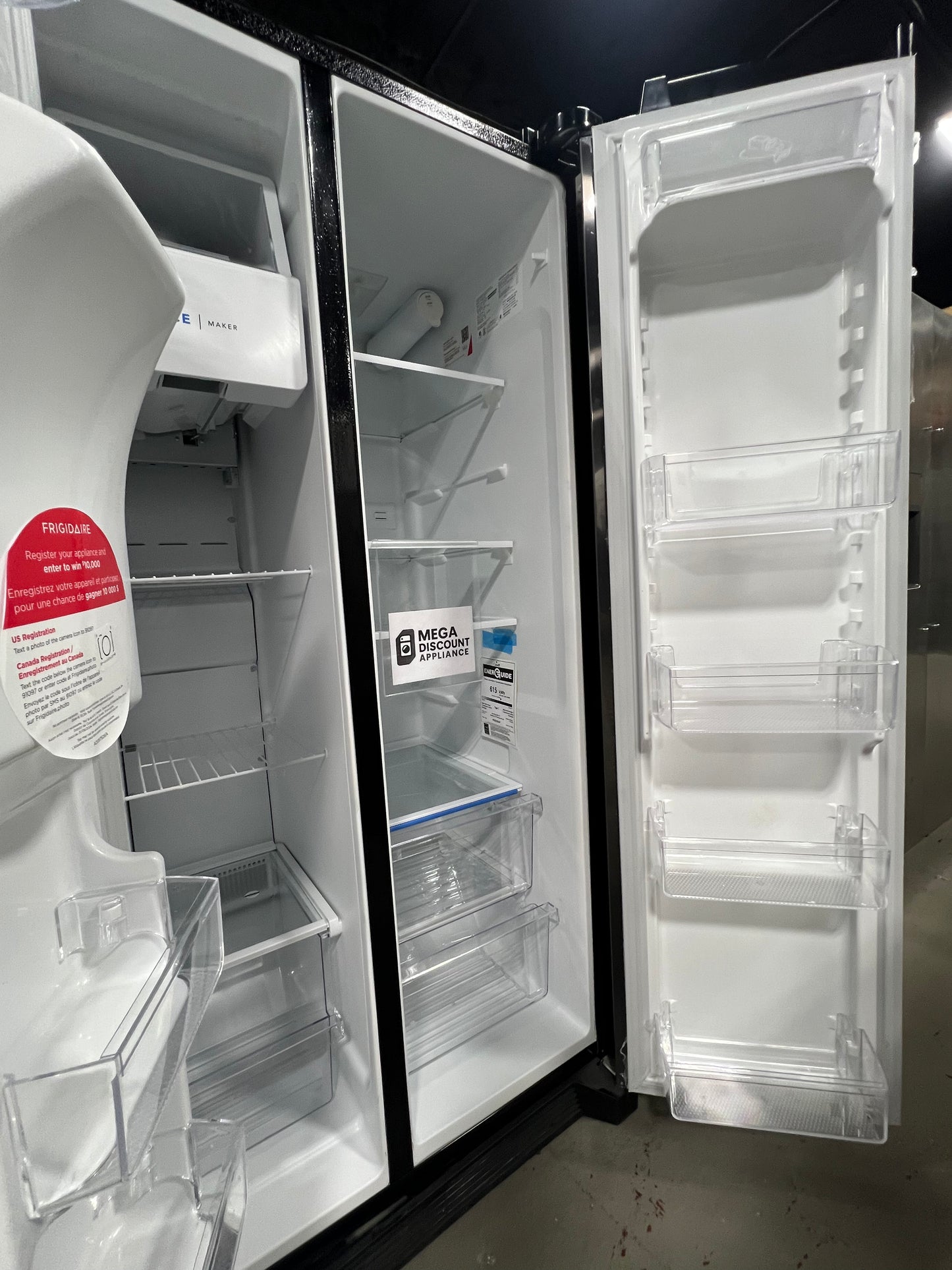 Frigidaire 22 Cu. Ft. 33" Standard-Depth Side-by-Side Refrigerator FRSS2323AD