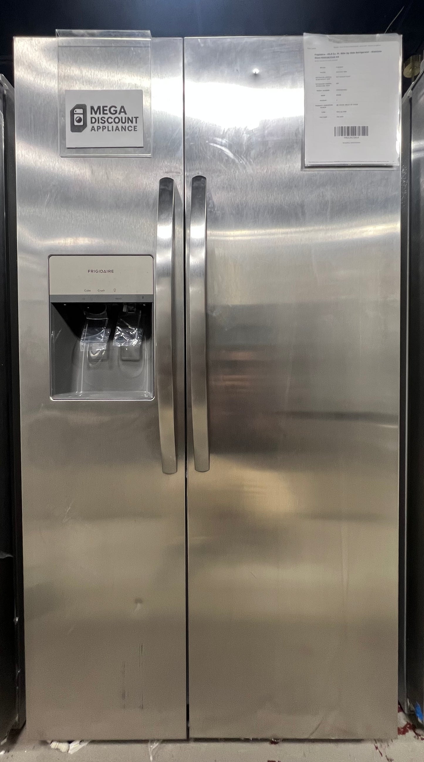 Frigidaire - 25.6 Cu. Ft. Side-by-Side Refrigerator - Stainless Steel FRSS2623AS #4