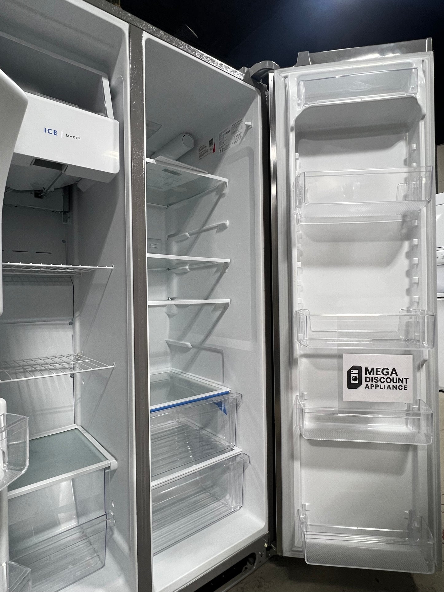 Frigidaire - 25.6 Cu. Ft. Side-by-Side Refrigerator - Stainless Steel FRSS2623AS #3