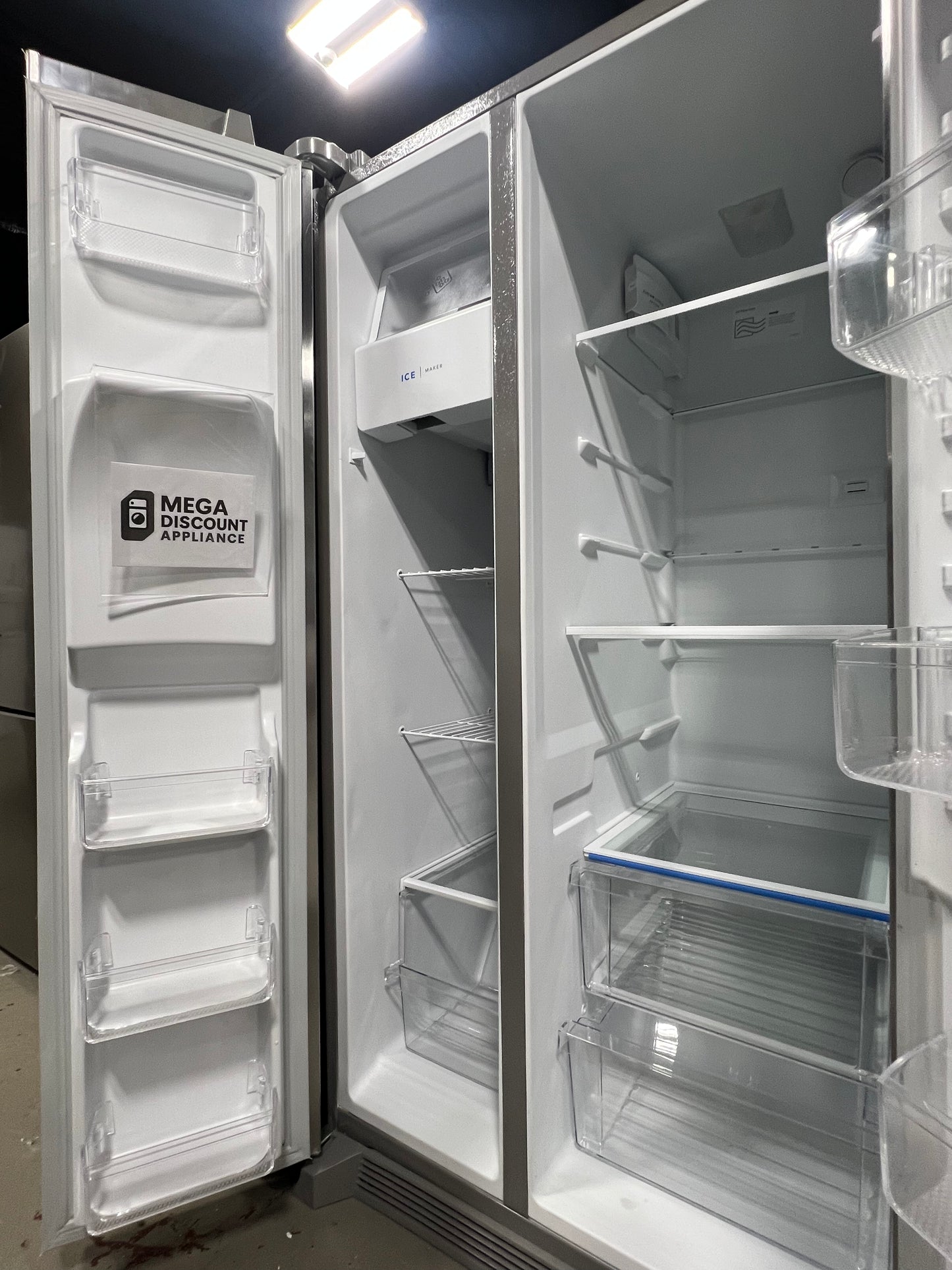 Frigidaire - 25.6 Cu. Ft. Side-by-Side Refrigerator - Stainless Steel FRSS2623AS #7