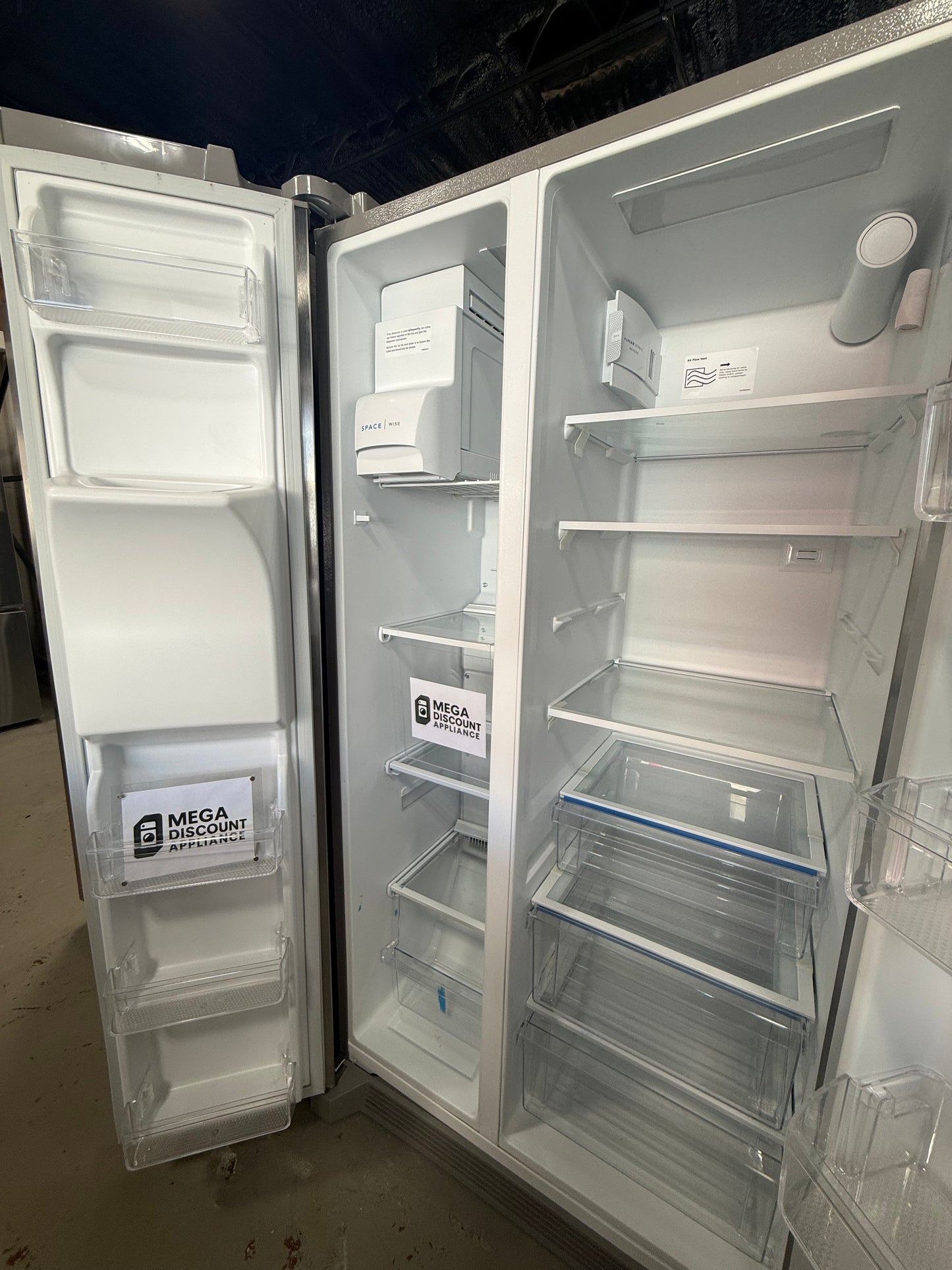 Frigidaire 22 Cu. Ft. 36" Counter-Depth Side-by-Side Refrigerator FRSC2333AS #1