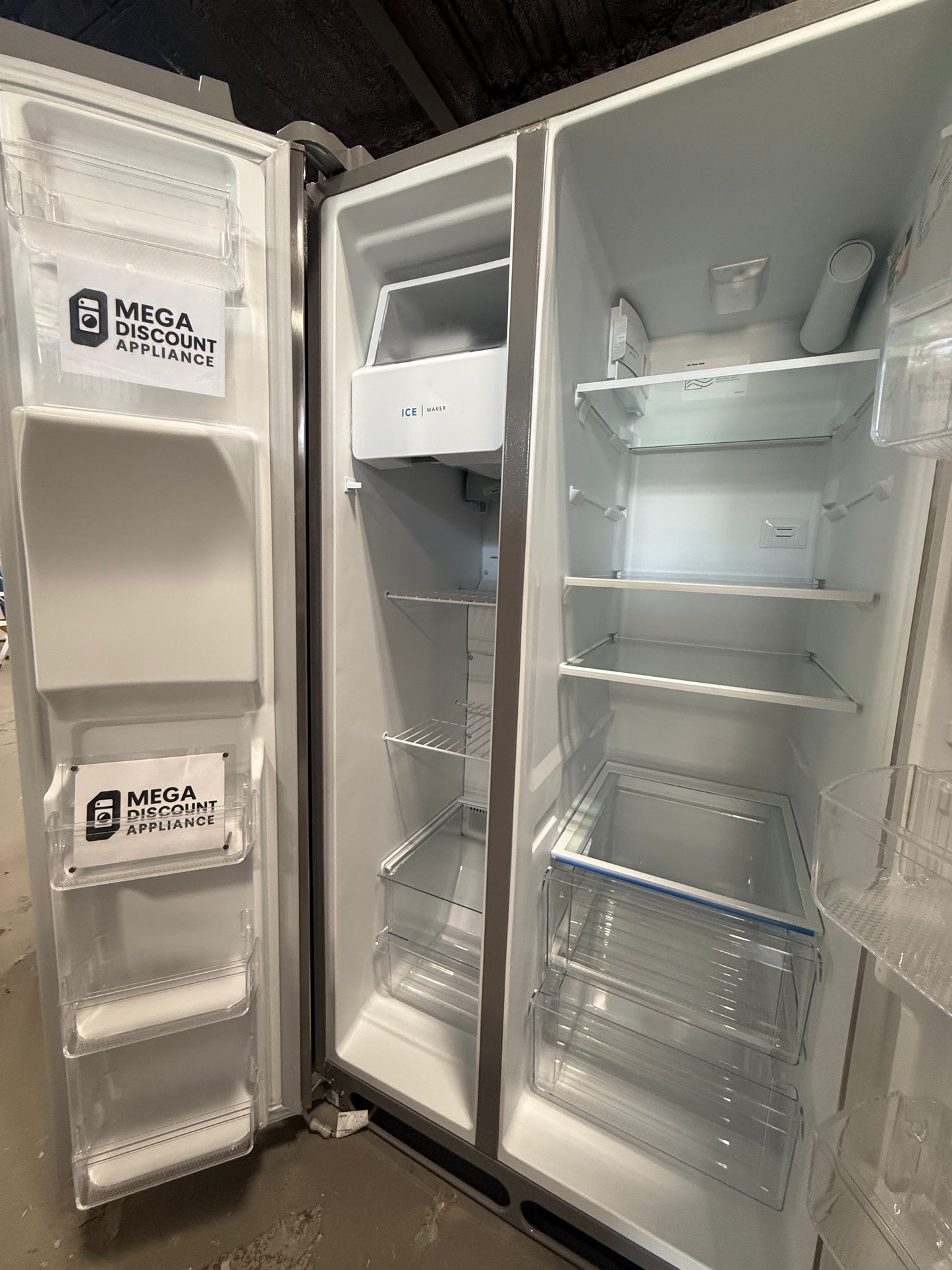 Frigidaire - 25.6 Cu. Ft. Side-by-Side Refrigerator - Stainless Steel FRSS2623AS #10