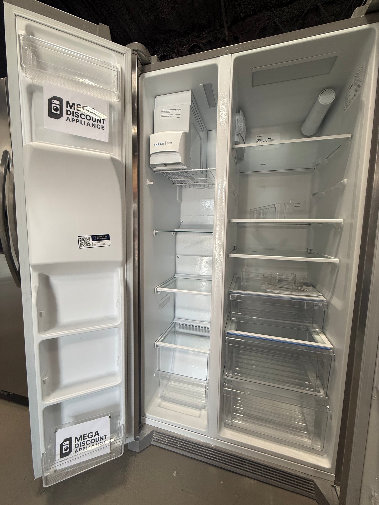 Frigidaire 22 Cu. Ft. 36" Counter-Depth Side-by-Side Refrigerator FRSC2333AS #2