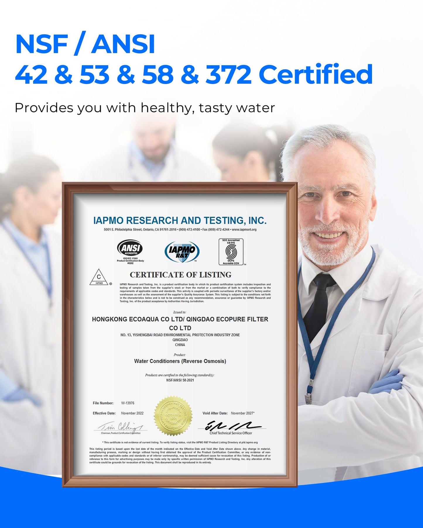 800 GPD Tankless RO System with UV Sterilizing Light - Waterdrop G3P800