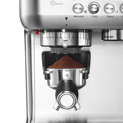 CASABREWS 5700Pro Espresso Machine with Grinder, Professional Coffee Maker with Milk Frother Steam Wand, Barista-Quality Cappuccino Latte Machine with LCD Display