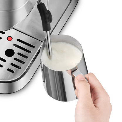 CASABREWS CM5418 Espresso Machine 20 Bar, Compact Espresso Maker with Steam Milk Frother, Stainless Steel Coffee Machine with 34oz Removable Water Tank