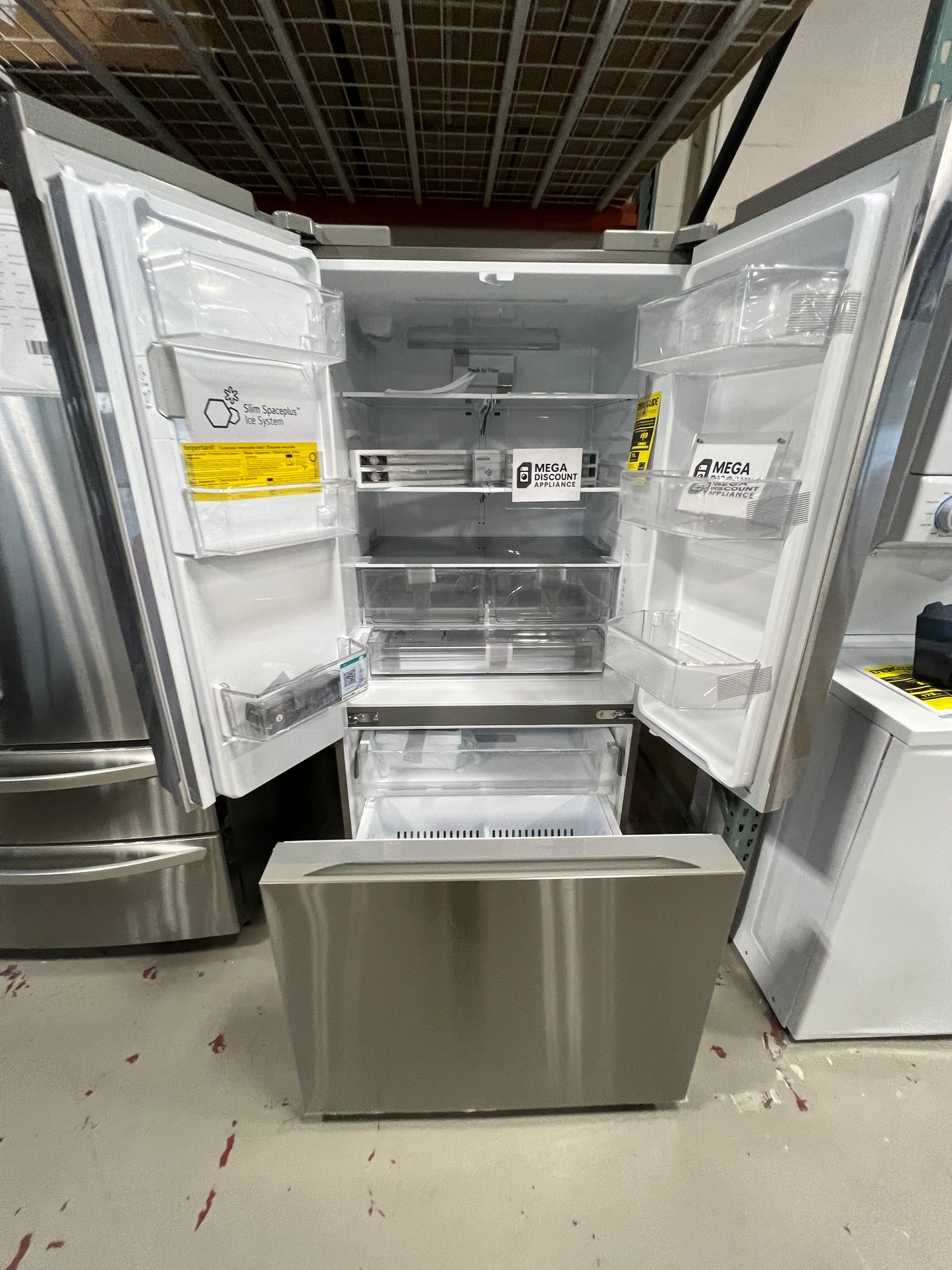 25 cu. ft. Standard-Depth MAX™ 3-Door French Door Refrigerator with External Ice and Water Dispenser LF25H6330S