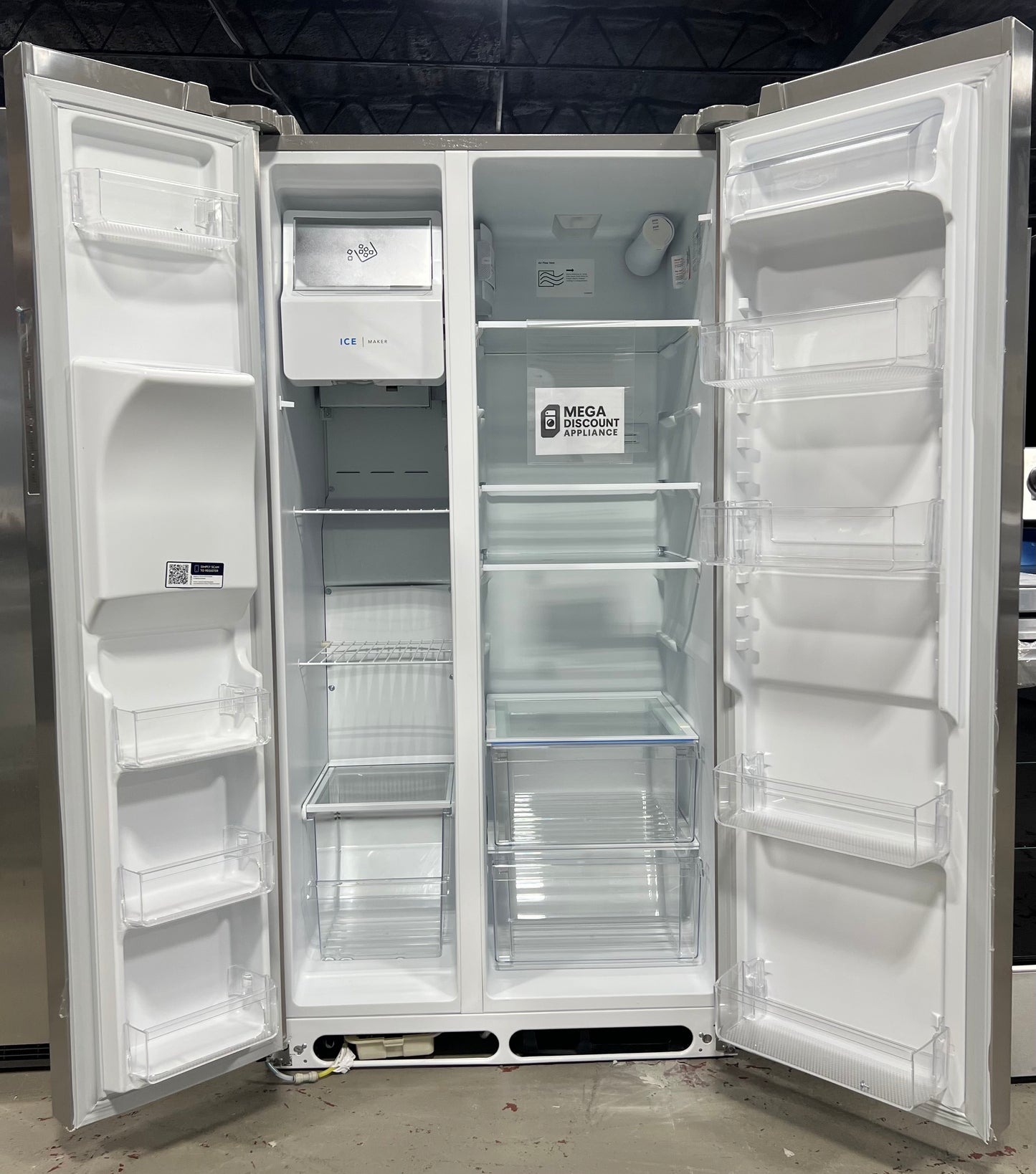 Frigidaire - 25.6 Cu. Ft. Side-by-Side Refrigerator - Stainless Steel FRSS2623AS #2