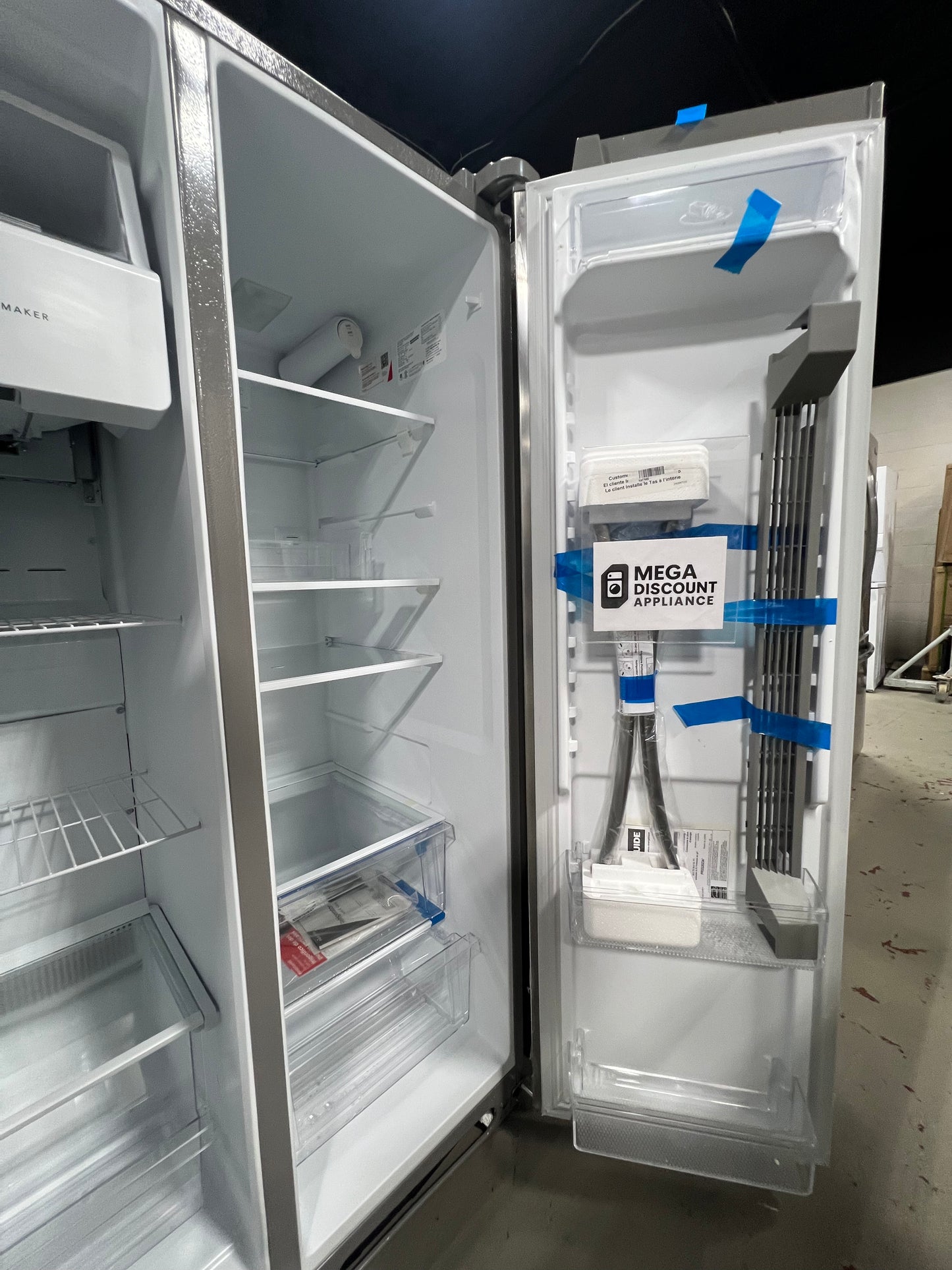 Frigidaire - 25.6 Cu. Ft. Side-by-Side Refrigerator - Stainless Steel FRSS2623AS #6