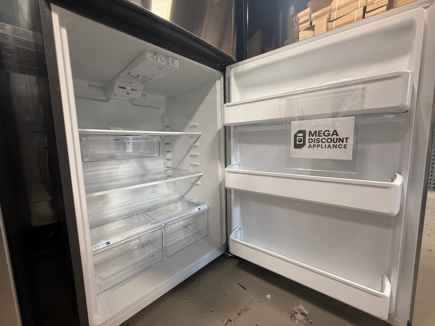 Frigidaire 18 Cu. Ft. Garage Ready Top Freezer Refrigerator FFTR1835VS