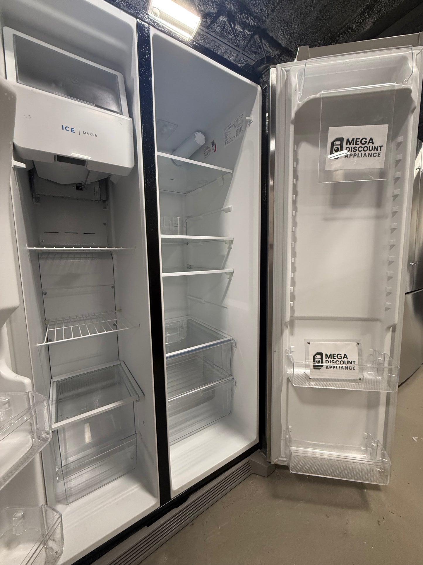 Frigidaire - 25.6 Cu. Ft. Side-by-Side Refrigerator - Stainless Steel FRSS2623AS #8