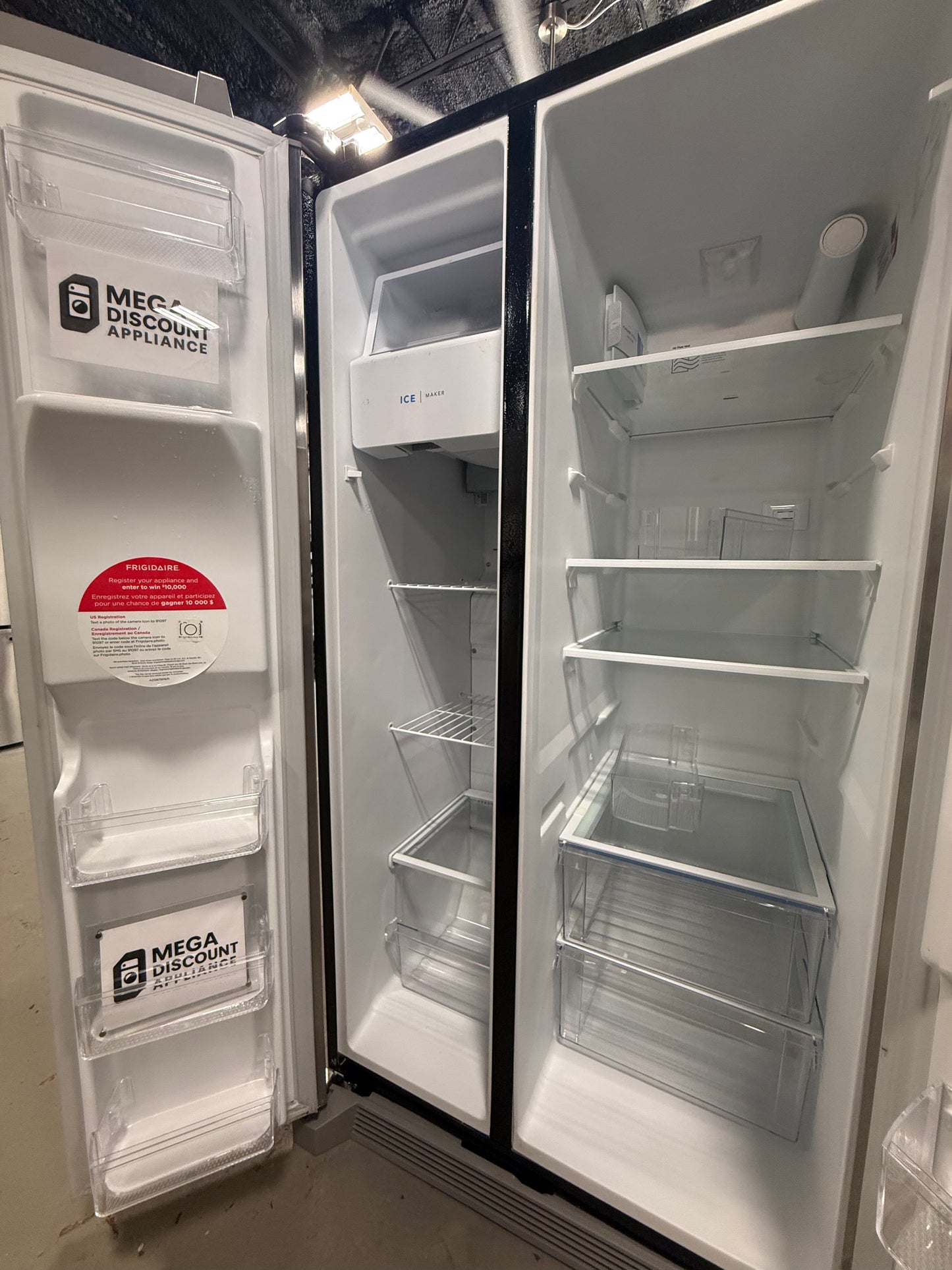 Frigidaire - 25.6 Cu. Ft. Side-by-Side Refrigerator - Stainless Steel FRSS2623AS #8