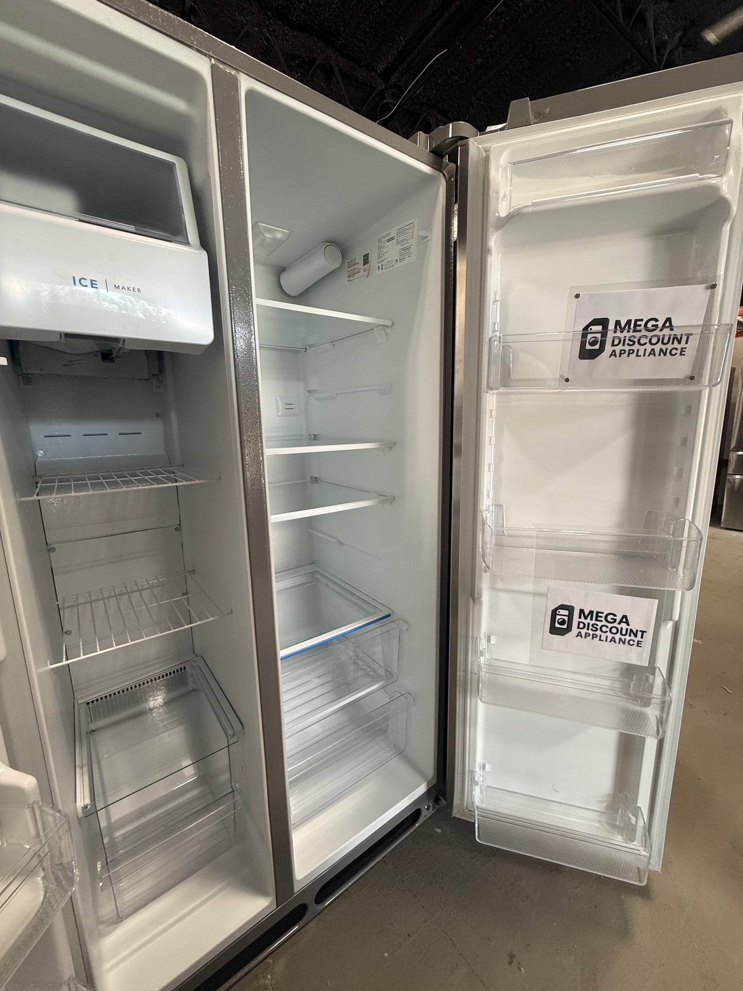 Frigidaire - 25.6 Cu. Ft. Side-by-Side Refrigerator - Stainless Steel FRSS2623AS #10