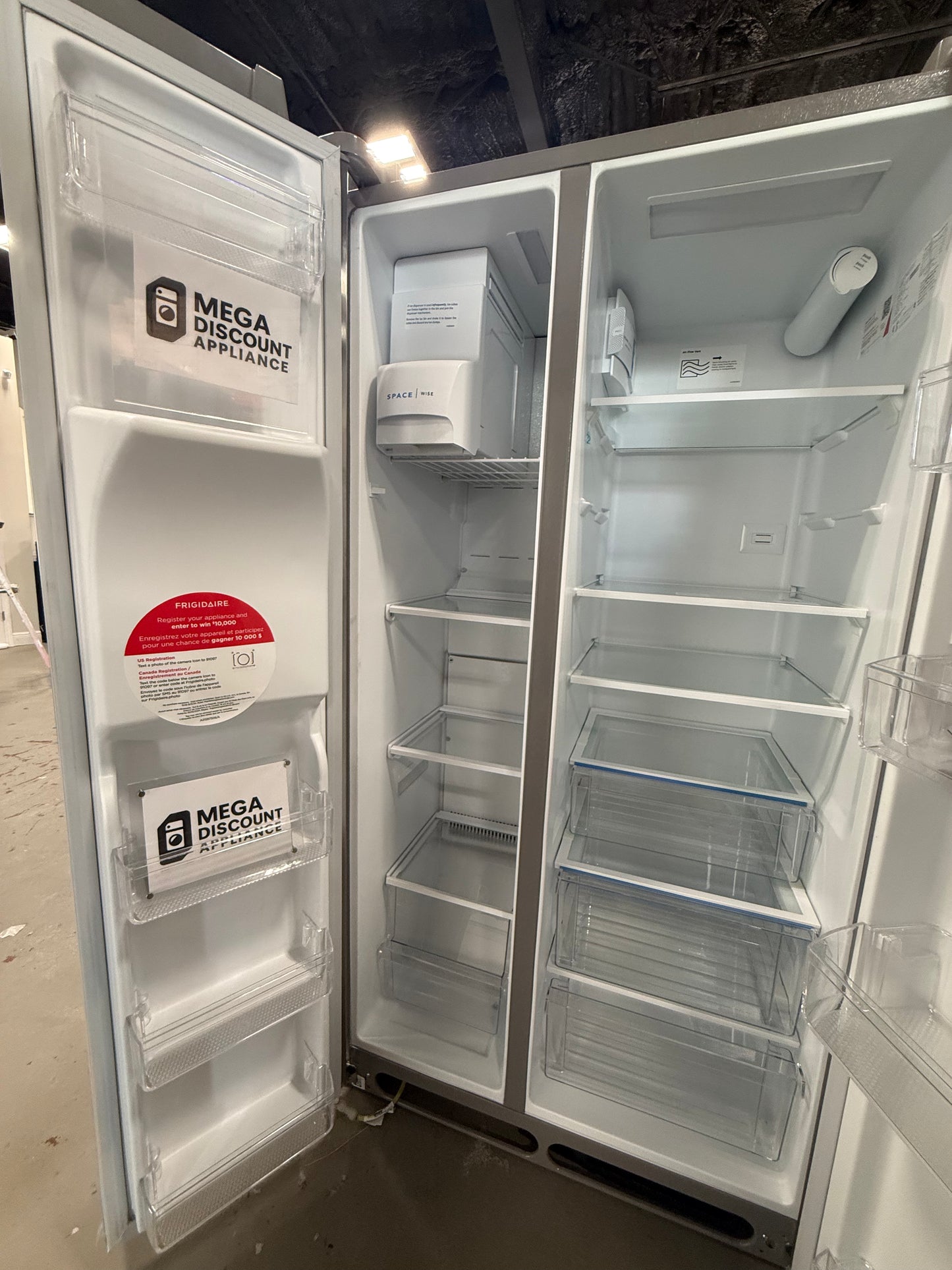 Frigidaire 22 Cu. Ft. 36" Counter-Depth Side-by-Side Refrigerator FRSC2333AS #3