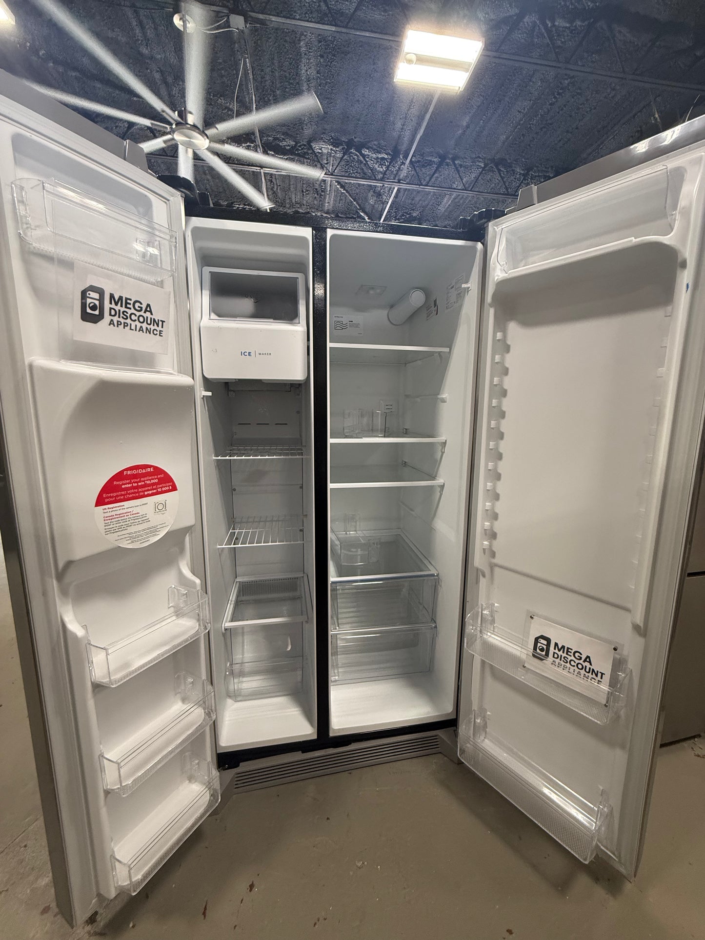 Frigidaire - 25.6 Cu. Ft. Side-by-Side Refrigerator - Stainless Steel FRSS2623AS #8