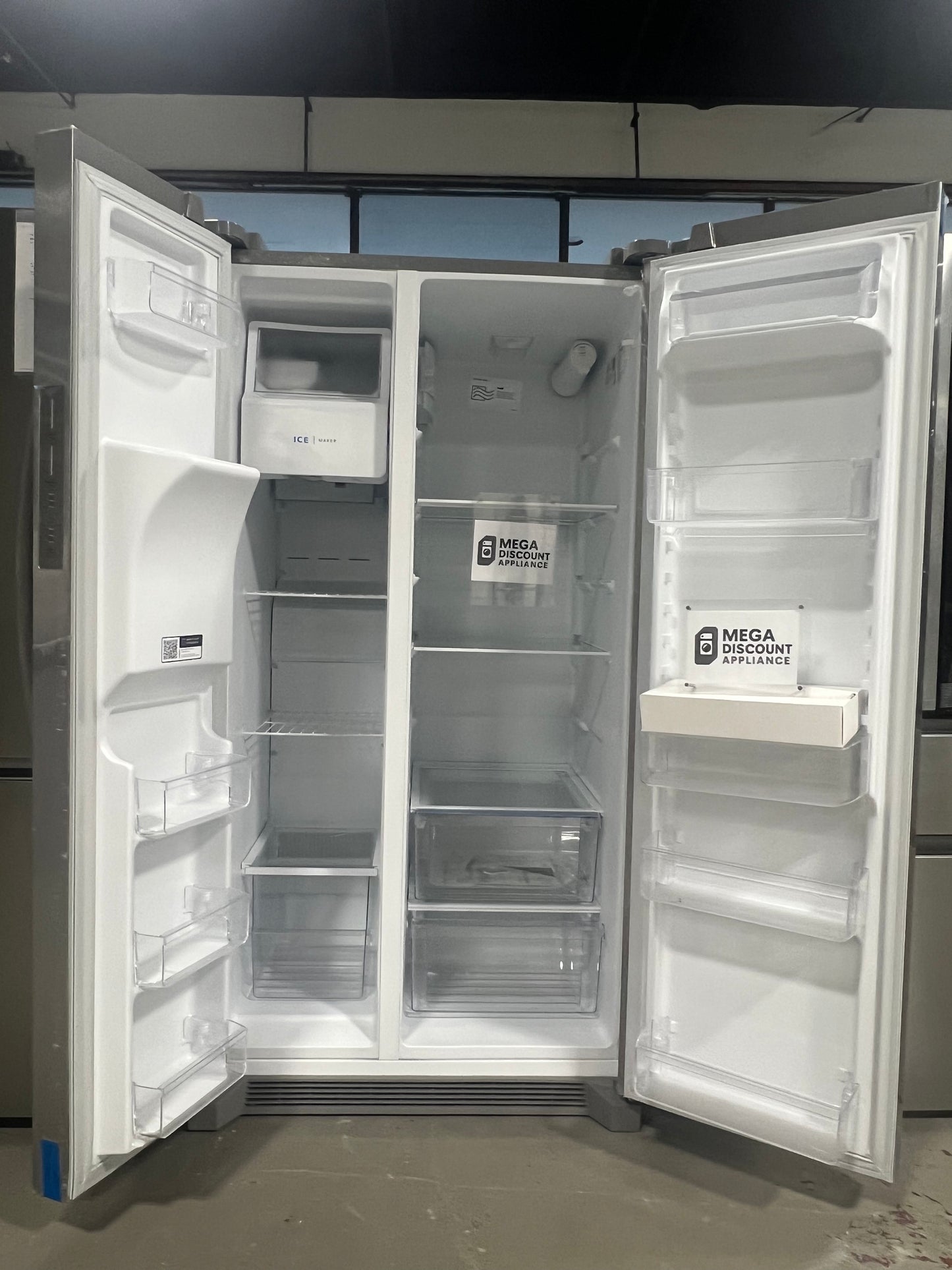 Frigidaire - 25.6 Cu. Ft. Side-by-Side Refrigerator - Stainless Steel FRSS2623AS #1