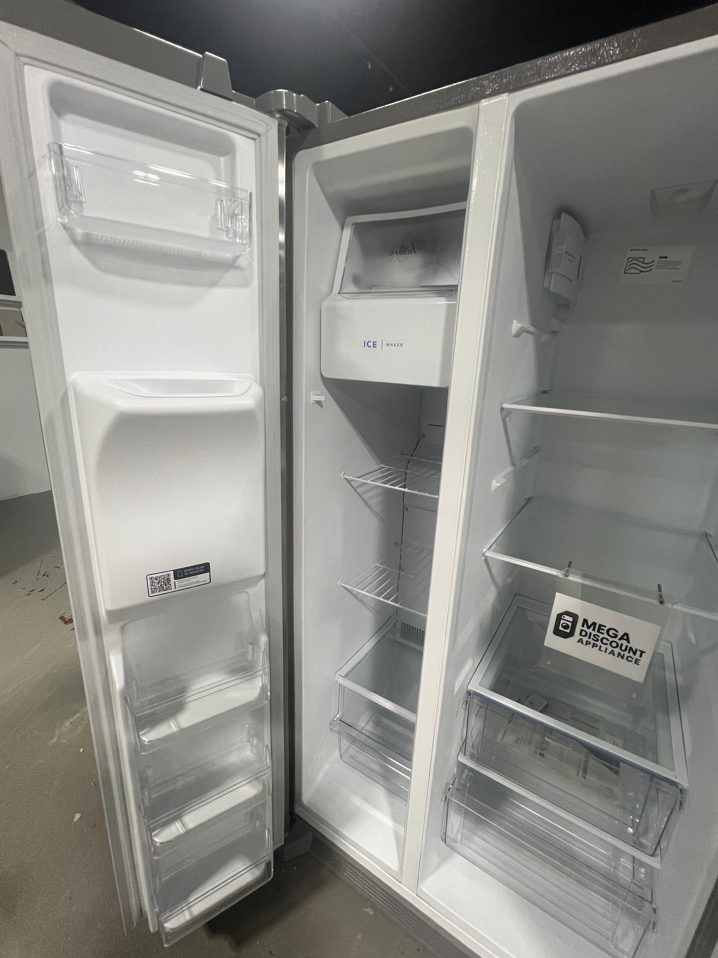 Frigidaire - 25.6 Cu. Ft. Side-by-Side Refrigerator - Stainless Steel FRSS2623AS #1