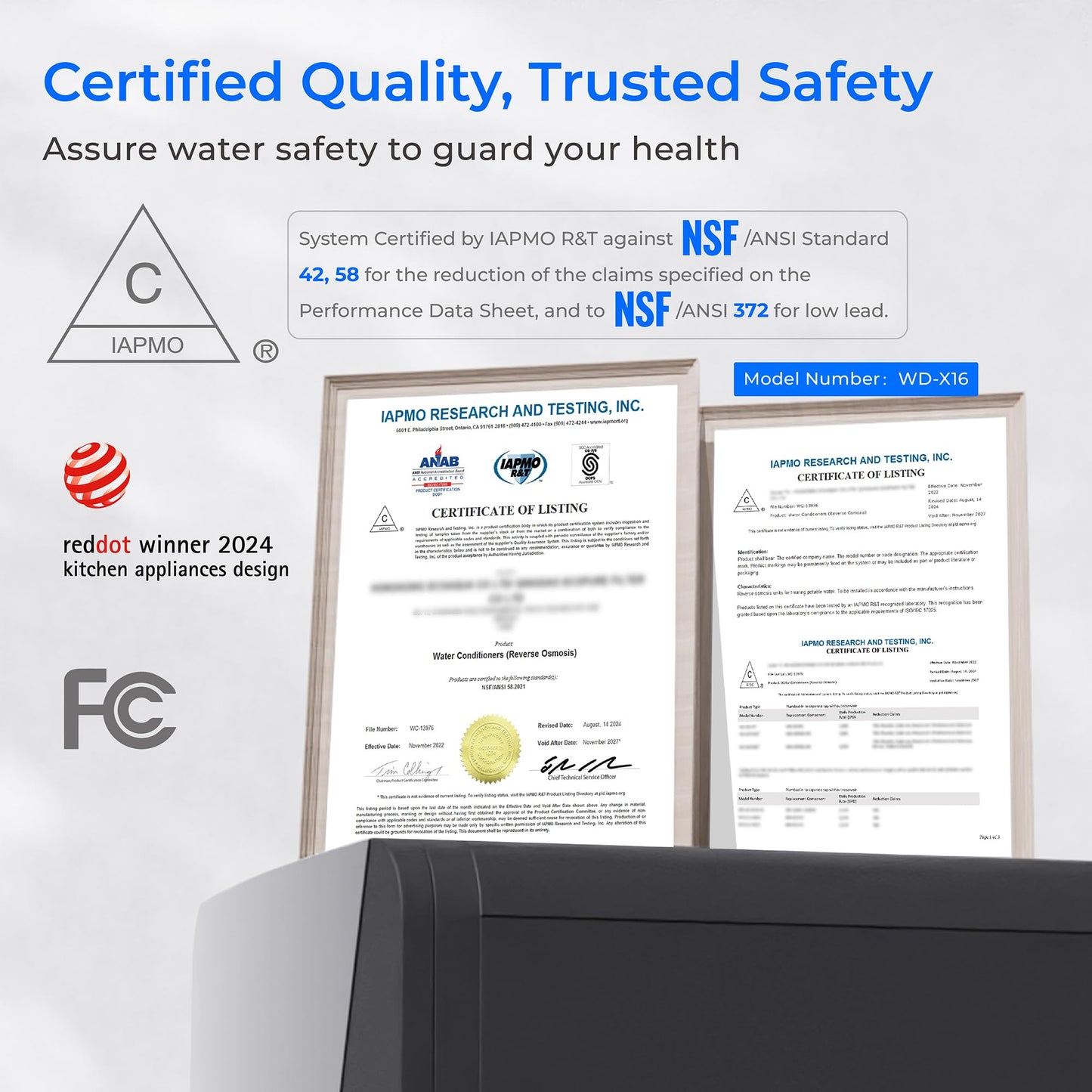 Waterdrop X Series Undersink Reverse Osmosis System, X16