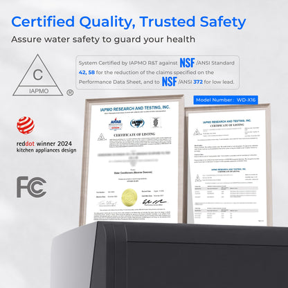 Waterdrop X Series Undersink Reverse Osmosis System, X16